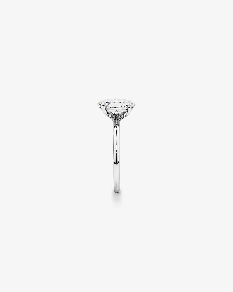 2 Carat TW Oval Laboratory-Grown Diamond Solitaire Engagement Ring 14kt White Gold