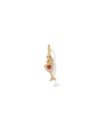 Pink Tourmaline Strawberry Daiquiri Cocktail Pendant in 18kt Gold Vermeil