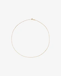 50cm (20") 1mm Width Singapore Chain in 10kt Yellow Gold