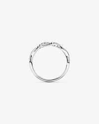 0.16TW Round Brilliant Laboratory-Grown Diamond Twist Wedding Ring 14kt Gold