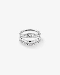 Enhancer Ring with 3/4 Carat TW of Diamonds in 14kt White Gold