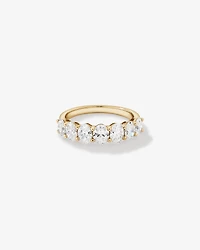 2.00 Carat TW Oval Laboratory-Grown Diamond Wedding Ring in 14kt Yellow Gold