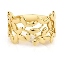 Olive Leaf Ring in 10kt Yellow Gold