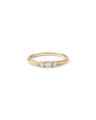 0.18TW Lab Diamond Stacker Ring 10kt Gold