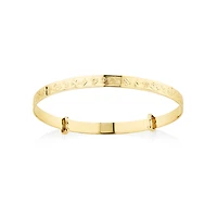 Expandable Baby Bangle in 10kt Yellow Gold
