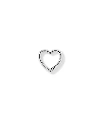 Medium Heart Connector in Sterling Silver