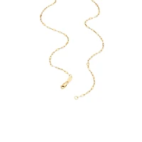 50cm (20") Oval Mirror Cable Chain in 10kt Yellow Gold