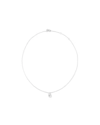 Lume Lab Pear Pendant with 0.10 Carat TW of Laboratory-Grown Diamond in Sterling Silver