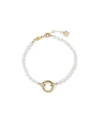 3-3.5mm Cultured Freshwater Pearl Open Chain Bracelet in 10kt Yellow Gold