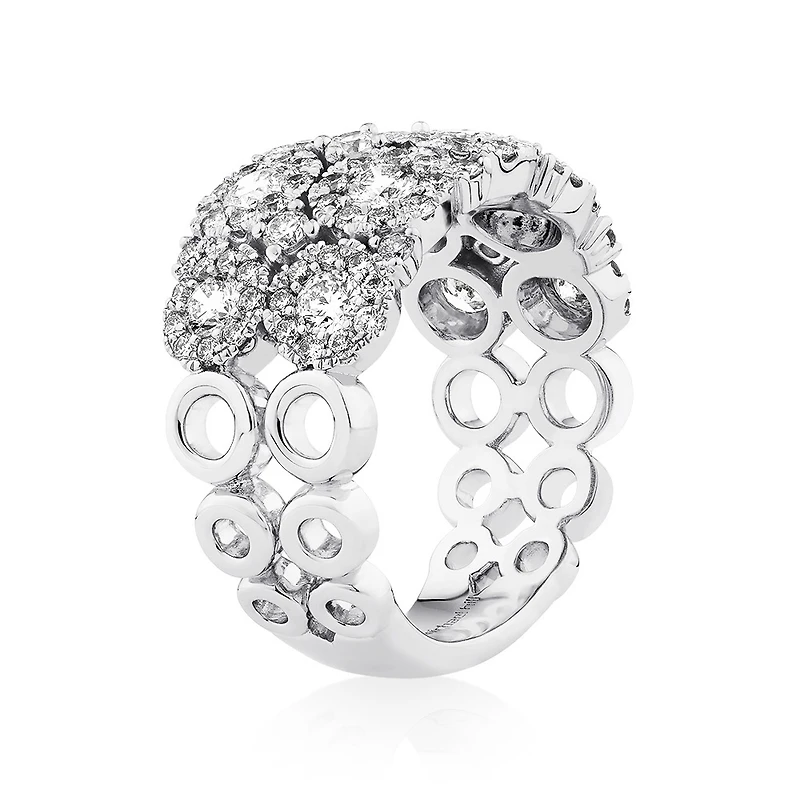 2 Row Bubble Ring with 2.00 Carat TW Diamonds in 14kt Gold