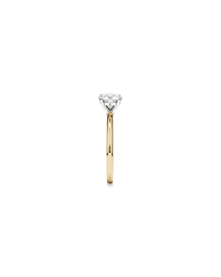 Carat TW Round Brilliant Laboratory-Grown Diamond Solitaire Engagement Ring 14kt Yellow and White Gold