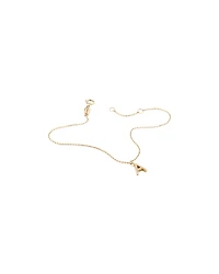19cm (7.5") A Initial Bracelet in 10kt Yellow Gold