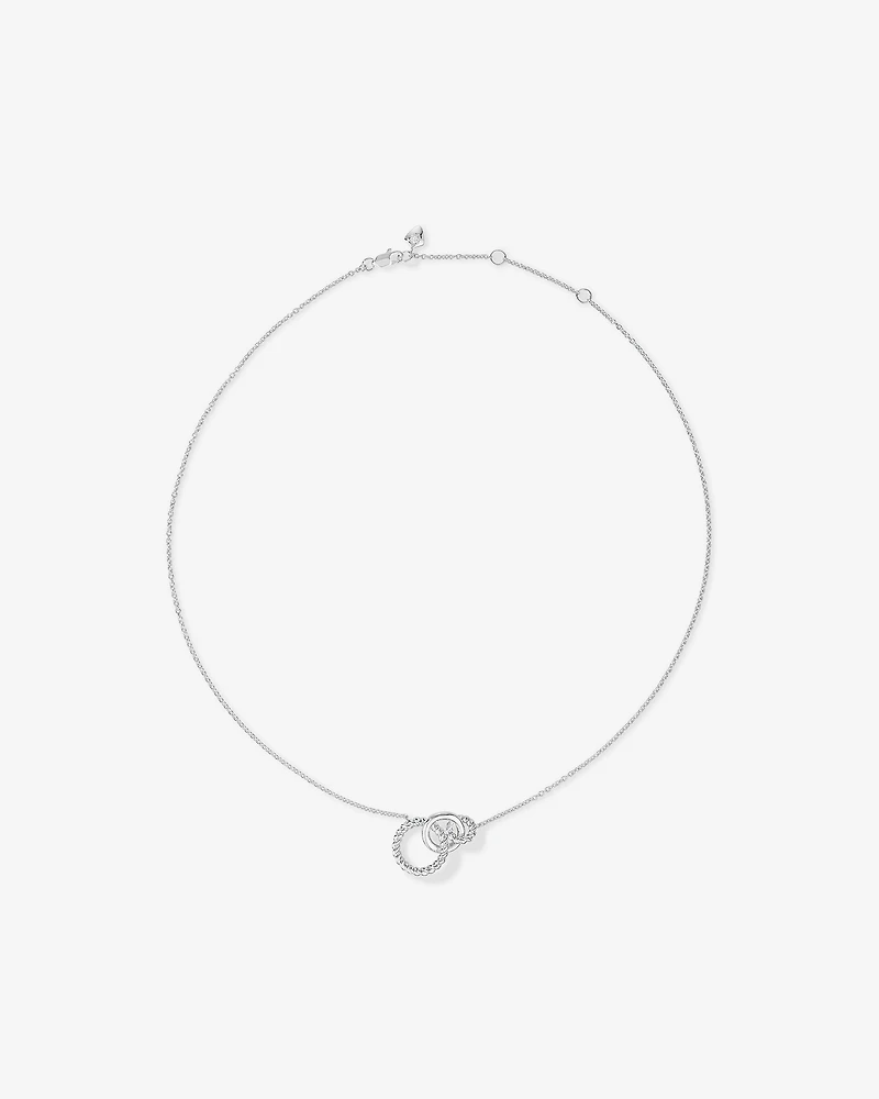 Collier de 45 cm à pendentif triple en argent sterling