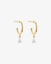 Pear Drop Stud Earrings in 18kt Vermeil with Cubic Zirconia