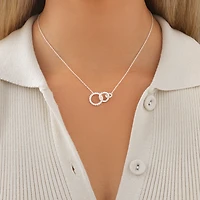 45cm (18") Triple Pendant Necklace in Sterling Silver