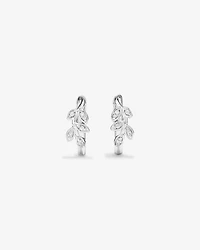 Boucles d’oreilles Huggie en zircone cubique en argent sterling
