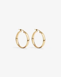 20mm Round Hoop Earrings in 10kt Yellow Gold
