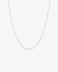 50cm (20") 1.8mm Width Belcher Chain Necklace in Sterling Silver