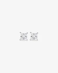 Stud Earrings with Cubic Zirconia in Sterling Silver
