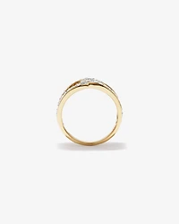 1.00 Carat TW Diamond Link Ring in 10kt White and Yellow Gold