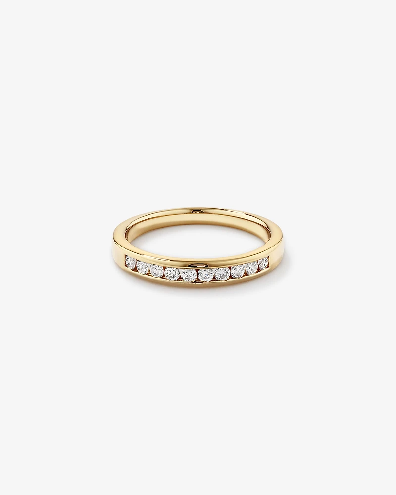 Bague de mariage avec 0,25 carat TW de diamants en or jaune 18kt