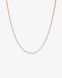 45cm (18") Hollow Belcher Chain in 10kt Yellow Gold