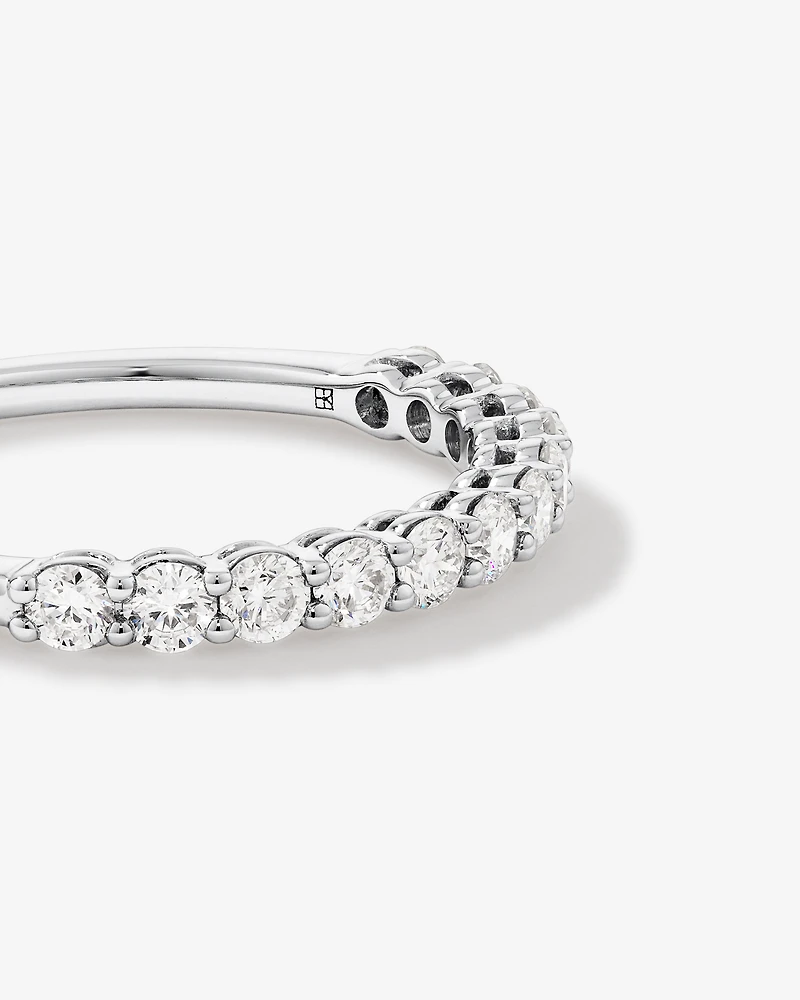 0.60 Carat TW Claw Set Round Brilliant Laboratory-Grown Diamond Wedding Ring in 14kt Gold