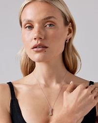 Boucles d'oreilles clous demi-créoles en nœud en argent sterling