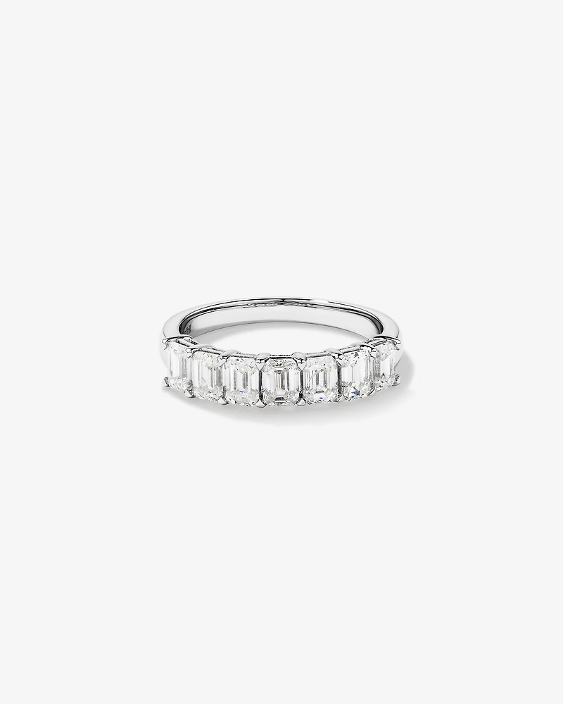 7 Stone Claw Wedding Ring with 1.61 Carat TW of Diamonds in 14kt White Gold