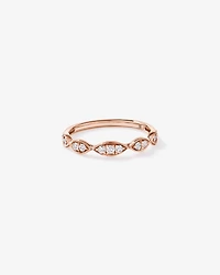 0.20TW Diamond Twist Wedding Band 14kt Rose Gold