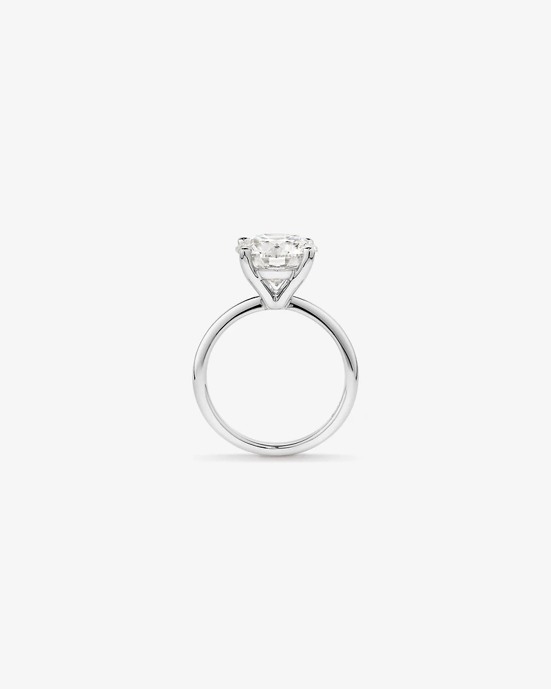 4.00 Carat TW Round Brilliant Laboratory-Grown Diamond Solitaire Engagement Ring in Platinum