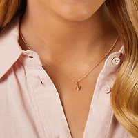 N Initial Pendant in 10kt Yellow Gold