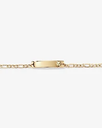 Engravable ID Bracelet in 10kt Yellow Gold