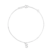 19cm (7.5") Initial Bracelet in Sterling Silver
