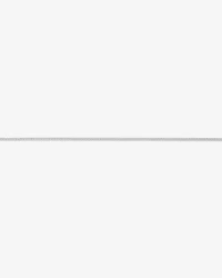 55cm (22") 3.75mm Width Solid Flat Bevelled Curb Chain in 10kt White Gold