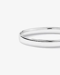 65mm (2.56") 8mm Width Solid Oval Bangle in Sterling Silver