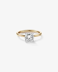 1.50 Carat TW Round Brilliant Signature 101 Solitaire Diamond Ring in 14kt Yellow & White Gold