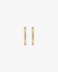 Huggie Paperclip Earrings in 10kt Yellow Gold