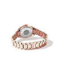 Women's Mother of Pearl Watch with 0.28 Carat TW of Diamonds in Rose Tone Stainless Steel