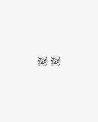 0.60 Carat TW Round Brilliant Laboratory-Grown Diamond Solitaire Stud Earrings in 10kt White Gold
