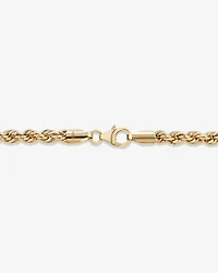 19cm (7.5") 4mm-4.5mm Width Rope Bracelet in 10kt Yellow Gold