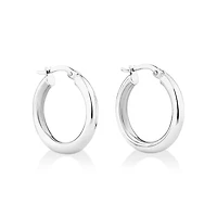 15mm Hoop Earrings in Sterling Silver