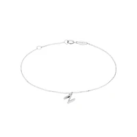 19cm (7.5") N Initial Bracelet in Sterling Silver