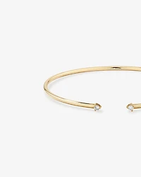 Jonc flexible en diamant en or jaune 10kt