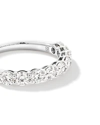 1.30 Carat TW Round Brilliant Laboratory-Grown Diamond Wedding Ring in 14kt White Gold