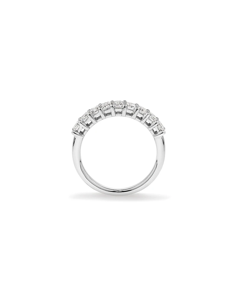1.17 Carat TW Emerald Cut Laboratory-Grown Diamond Wedding Band in 14kt Gold