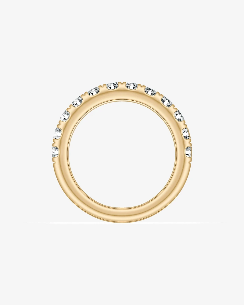 1.00 Carat TW Claw Set Diamond Wedding Ring in 14kt Yellow Gold