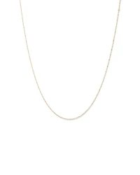45cm (17") 0.95mm Width Solid Cable Chain In 10kt Yellow Gold