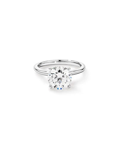 3.00 Carat TW Round Brilliant Laboratory-Grown Diamond Solitaire Engagement Ring in Platinum