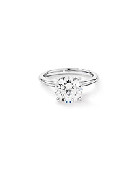 3.00 Carat TW Round Brilliant Laboratory-Grown Diamond Solitaire Engagement Ring in Platinum